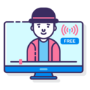 music and multimedia,man,signal,antenna,live,free,live stream ok 